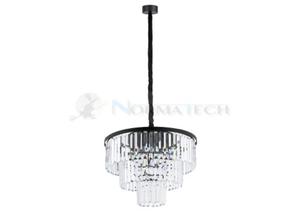 Lampa sufitowa CRISTAL BLAC M ZWIS 7616 NOWODVORSKI Lighting 9xE14 nowoczesna wiszca lampa owietleniowa yrandol czarny metal kryszta Inspiracje Premium - 2869354912