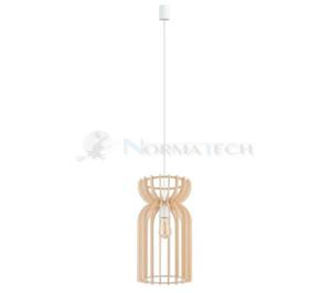 Lampa sufitowa wiszca Industrialna Loft KYMI A zwis 10570 NOWODVORSKI Lighting E27 x1 owietleniowa yrandol nowoczesna naturalne drewno do Kuchni Jadalni nad st blat wysp drewniana sklejka Inspiracje Premium - 2872616608