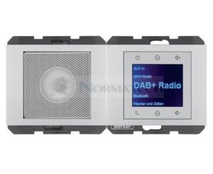 K.5 Radio Touch DAB+ Bluetooth z gonikiem aluminium 30807003 HAGER BERKER Podtynkowe w gniazdku cianie - 2874064096