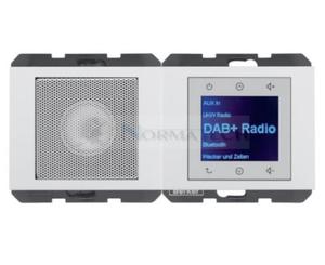 K.1 Radio Touch DAB+ Bluetooth z gonikiem biay poysk 30807009 HAGER BERKER Podtynkowe w gniazdku cianie - 2874064099