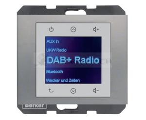 K.5 Radio Touch DAB+ Bluetooth stal szlachetna 30847004 HAGER BERKER Podtynkowe w gniazdku cianie - 2874064108