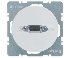 R.1/R.3 Gniazdo VGA zaciski rubowe biay 3315412089 HAGER BERKER R.1 R.3 Serie 1930 R.classic - 2874901994