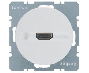R.1/R.3 Gniazdo HDMI z przyczem 90 biay 3315432089 HAGER BERKER R.1 R.3 Serie 1930 R.classic - 2874901998