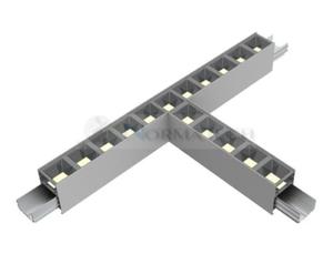 cznik T Oprawa liniowa sufitowa biurowa RAGGIO Led-Pol ORO-RAGGIO-SILVER-LED-T-CONNECT ORO18045 Loft nowoczesna lampa sufitowa owietleniowa aluminiowa ze zintegrowanym rdem wiata szara szary srebrna srebrny Inspiracje Premium - 2875629961