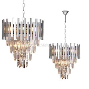 Lampa sufitowa wiszca yrandol ASPEN II CHROME 9xE14 ML5997 Milagro 9x E14 45cm nowoczesna oprawa owietleniowa okrga krysztay kryszta chrom zwis Inspiracje Premium - 2877572271