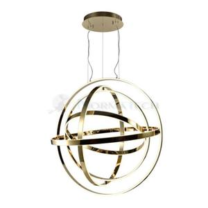 Lampa sufitowa wiszca fale Industrialna Loft COPERNICUS GOLD 180W LED ML6152 Milagro 3000K 60cm nowoczesna oprawa owietleniowa wyginana metal yrandol zoty zota zwis Inspiracje Premium - 2877572296