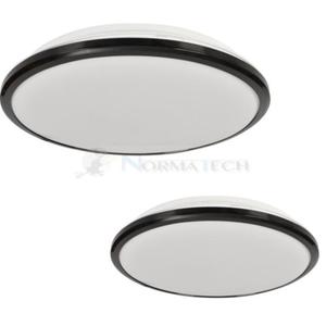 Plafoniera Plafon TERMA BLACK 18W LED IP44 280mm ML6402 Milagro do azienki salonu sypialni korytarza jadalni oprawa lampa sufitowa nowoczesna owietleniowa czarna czarny barwa neutralna biaa dzienna Inspiracje Premium - 2877572378