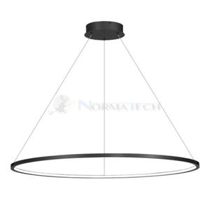 Lampa sufitowa wiszca okrg koo Industrialna Loft SATURNO BLACK 57W LED ML8862 Milagro 4000K 100cm nowoczesna oprawa owietleniowa okrga metal yrandol czarny czarna zwis Inspiracje Premium - 2877572589