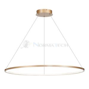 Lampa sufitowa wiszca okrg koo Industrialna Loft SATURNO GOLD 57W LED ML8863 Milagro 4000K 100cm nowoczesna oprawa owietleniowa okrga metal yrandol zoty zota zwis Inspiracje Premium - 2877572590