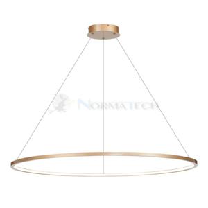 Lampa sufitowa wiszca okrg koo Industrialna Loft SATURNO GOLD 65W LED ML8865 Milagro 4000K 120cm nowoczesna oprawa owietleniowa okrga metal yrandol zoty zota zwis Inspiracje Premium - 2877572592