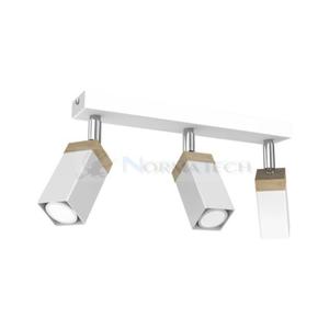 Lampa sufitowa SOLO SAWN WHITE / PATINATED WOOD 3x mini GU10 MLP7479 Milagro - 2877573320