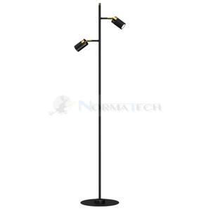 Lampa podogowa stojca Industrialna Loft JOKER BLACK/GOLD 2xGU10 MLP7535 Milagro 2x GU10 155cm nowoczesna lampka regulowana metalowa czarna czarny zoty czarno zota Inspiracje Premium - 2877573363