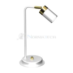 Lampa biurkowa Industrialna Loft JOKER WHITE/GOLD 1xGU10 MLP7536 Milagro GU10 36cm nowoczesna lampka nocna stoowa regulowana metalowa biaa biao zota Inspiracje Premium - 2877573364