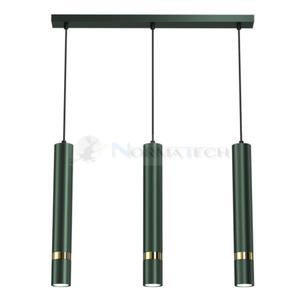 Lampa sufitowa wiszca natynkowa JOKER GREEN/GOLD 3xGU10 MLP7721 Milagro 3x GU10 60cm Spot oprawa owietleniowa nowoczesna Industrialna Loft nawierzchniowa metal zwis zielony zielona zoty zielono zota Inspiracje Premium - 2877573481