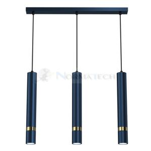 Lampa sufitowa wiszca natynkowa JOKER NAVY BLUE/GOLD 3xGU10 MLP7726 Milagro 3x GU10 60cm Spot oprawa owietleniowa nowoczesna Industrialna Loft nawierzchniowa metal zwis granatowy granatowa zoty granatowo zota Inspiracje Premium - 2877573486