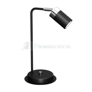 Lampa biurkowa Industrialna Loft JOKER BLACK/CHROME 1xGU10 MLP7749 Milagro GU10 36cm nowoczesna lampka nocna stoowa regulowana metalowa czarna czarno chrom Inspiracje Premium - 2877573487