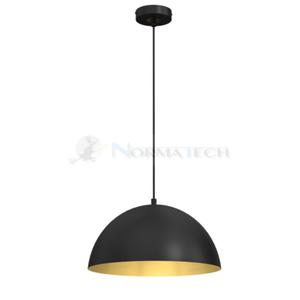 Lampa sufitowa wiszca Industrialna Loft BETA BLACK/GOLD 1xE27 35cm MLP7896 Milagro nowoczesna oprawa owietleniowa metal yrandol do Kuchni Jadalni nad st blat wysp czarny czarna zoty zota czarno zota zwis Inspiracje Premium - 2877573543