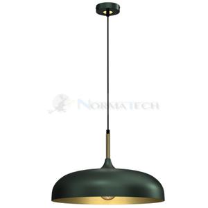 Lampa wiszca LINCOLN GREEN/GOLD 1xE27 45cm MLP7900 Milagro - 2877573547