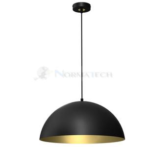 Lampa sufitowa wiszca Industrialna Loft BETA BLACK/GOLD 1xE27 45cm MLP7973 Milagro nowoczesna oprawa owietleniowa metal yrandol do Kuchni Jadalni nad st blat wysp czarny czarna zoty zota czarno zota zwis Inspiracje Premium - 2877573565