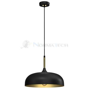 Lampa wiszca LINCOLN BLACK/GOLD 1xE27 35cm MLP8030 Milagro - 2877573581