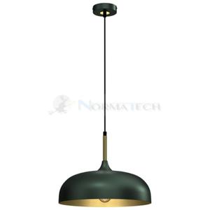 Lampa wiszca LINCOLN GREEN/GOLD 1xE27 35cm MLP8032 Milagro - 2877573583