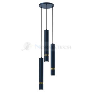 Lampa sufitowa wiszca natynkowa JOKER NAVY BLUE/GOLD 3xGU10 MLP8920 Milagro 3x GU10 50-90cm Spot oprawa owietleniowa nowoczesna Industrialna Loft nawierzchniowa metal zwis granatowy granatowa zoty granatowo zota Inspiracje Premium - 2877573781