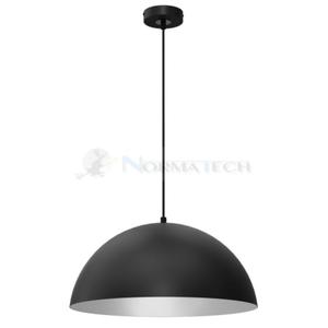 Lampa sufitowa wiszca Industrialna Loft BETA BLACK/WHITE 1xE27 45cm MLP8955 Milagro nowoczesna oprawa owietleniowa metal yrandol do Kuchni Jadalni nad st blat wysp czarny czarna biay biaa czarno biaa zwis Inspiracje Premium - 2877573783