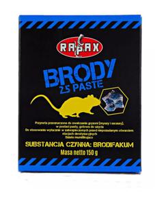 Pasta BRODY do zwalczania myszy,szczurw, trutka 150 g, KOLLANT S.r.l - 2873522728