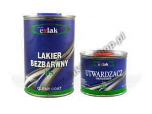 Komplet Exlak = Lakier Bezbarwny HS (1L) + Utwardzacz HS NORMAL (0,5L) - 2825630277