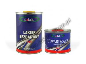 Komplet Exlak = Lakier Bezbarwny MS (1L) + Utwardzacz MS NORMAL (0,5L) - 2825630285