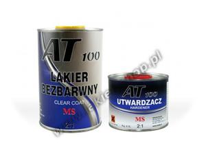 Komplet AT-100 = Lakier Bezbarwny MS (1L) + Utwardzacz MS RAPID (0,5L) - 2825630323