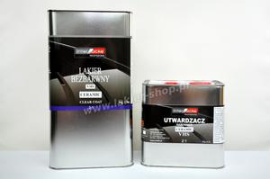 Komplet INTERLACKE = Lakier Bezbarwny VHS CERAMIC (5L) + Utwardzacz NORMAL (2,5L) - 2825630399