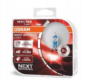 OSRAM H11 NIGHT BREAKER LASER +150 64211NL-HCB DUO - 2SZT - 2861572100