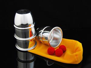 Kubki i Kulki - Cups and Balls (PRO aluminiowe) - 2296844272