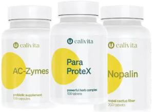 Zestaw oczyszczajcy (1 x Paraprotex, 1 x Ac Zymes, 1 x Nopalin) Calivita - 2859107297