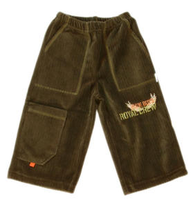 Spodnie dresowe welurowe dla dzieci zielone - 2860627996