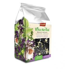 Vita Herbal dla gryzoni i krlika, kwiat malwy, 15g - 2875585143