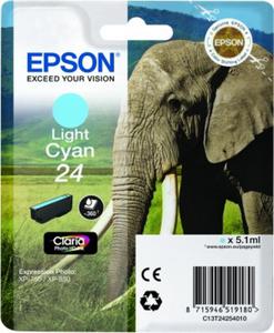 Epson tusz Light Cyan Nr 24, T2425, C13T24254010 - 2824981264