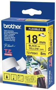 Brother etykiety, elastyczna (flexi) 18 mm. x 8 m. TZFX-641, TZFX641, TZE-FX641, TZEFX641 - 2824980079