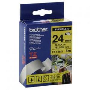 Brother etykiety, elastyczna (flexi) 24 mm. x 8 m. TZFX-651, TZFX651, TZE-FX651, TZEFX651 - 2824980080