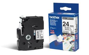 Brother etykiety nielaminowane 24 mm. x 5 m. TZ-N251, TZN251, TZE-N251, TZEN251 - 2824980092