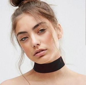 Choker aksamitka szeroki - 2876583621