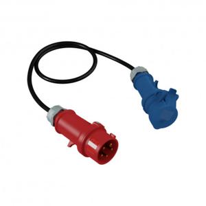 Adapter 1m z wtyczki 230V/16A/5P na gniazdo kempingowe 230V/16A/3P 2766 - 2860458131