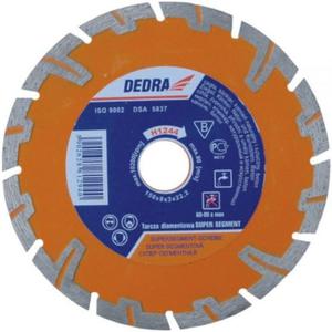 DEDRA TARCZA DIAMENTOWA DO CICIA I SZLIFOWANIA 230 mm/22,2 - H1247 - 2835889254