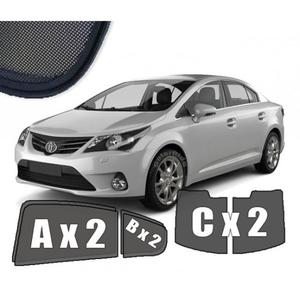 Zasonki / roletki / osony przeciwsoneczne dedykowane do Toyota Avensis 3 III Sedan T27 (2009-2018) - 2822257147