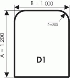 Podstawa szklana pod piec wolnostojcy D1 - 2833271831