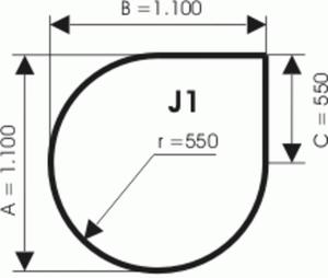 Podstawa szklana pod piec wolnostojcy J1 - 2833271842