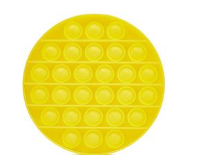 Sensoryczna Zabawka Push Bubble Pop Fidget toy Koo te Sensory Toy Push Bubble Pop Fidget toy Yellow circle - 2861552442