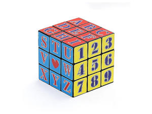 KOSTKA UKADANKA GRA LOGICZNA AMIGWKA Z LITERKAMI I CYFRAMI #2 CUBE PUZZLE LOGICAL PUZZLE GAME WITH LETTERS AND NUMBERS # 2 - 2864316854