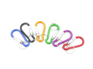 KARABICZYK DO KLUCZY ALUMINIOWY Z ZAPICIEM - KOLORY CARABINER FOR KEYS ALUMINUM WITH A CLUTCH - COLORS - 2868014105